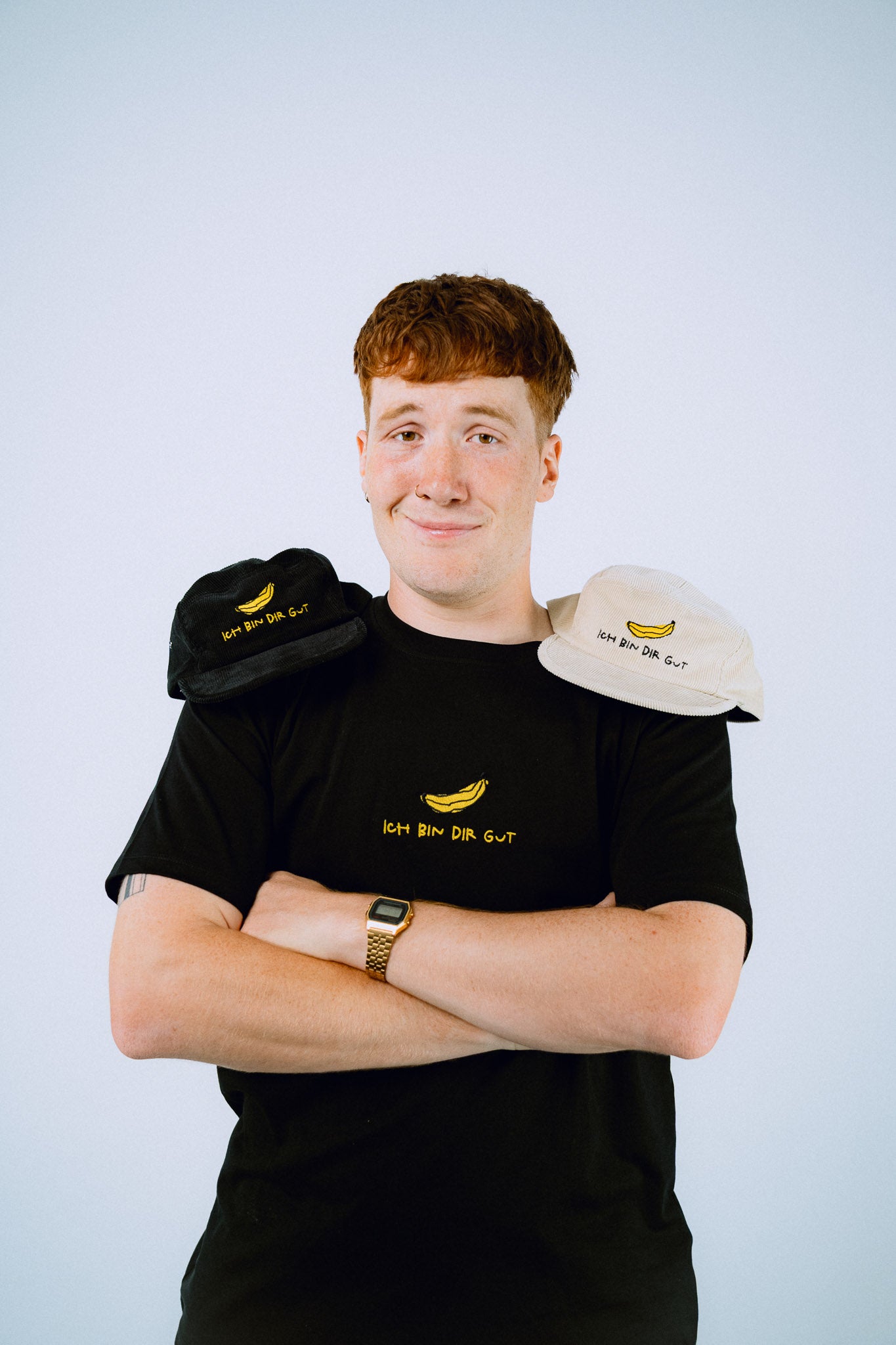 Banana | Cord Cap Schwarz