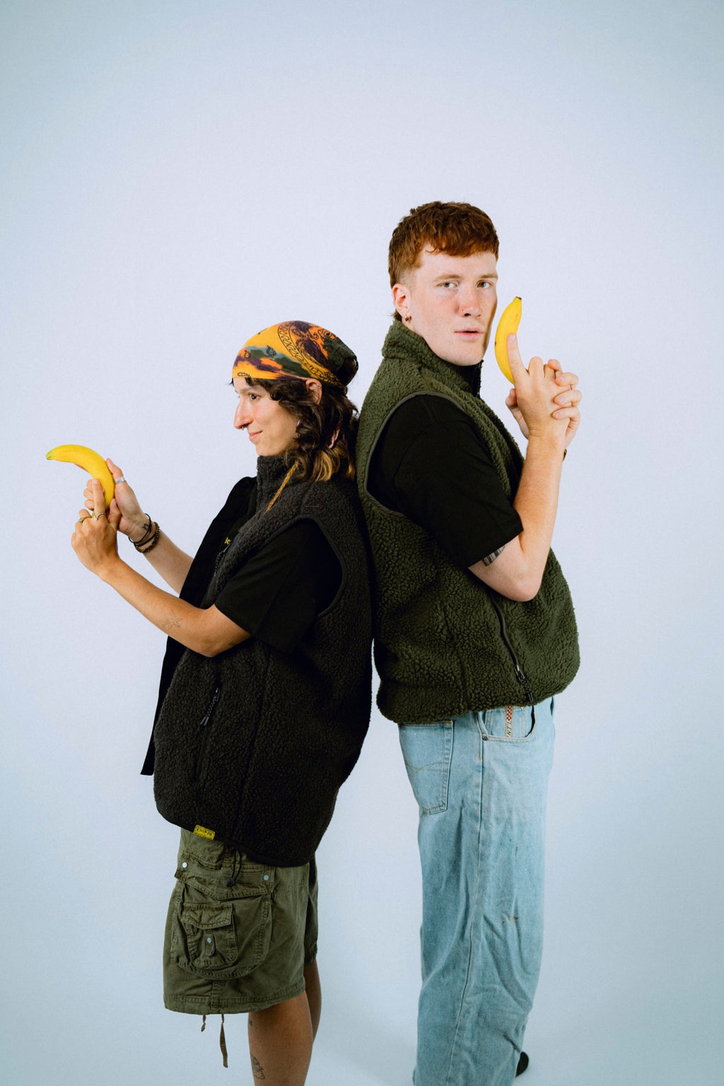 Banana | Sherpa Weste Schwarz