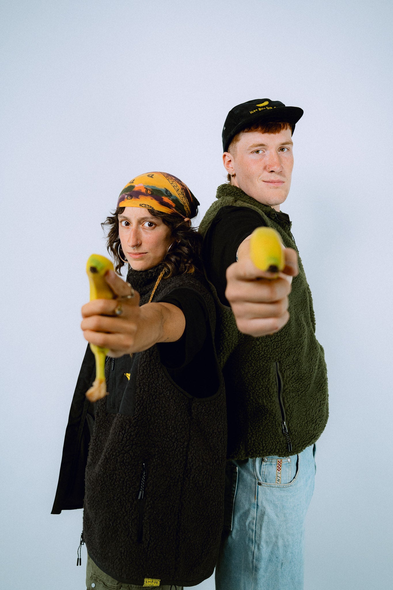 Banana | Sherpa Weste Schwarz